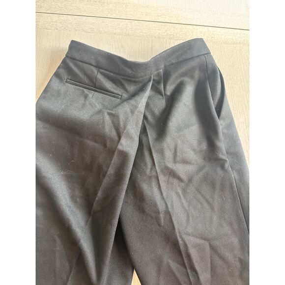 J.W. Anderson Black 100% Wool Slacks Asymmetrical Cropped Corporate Baddie (T) - Picture 9 of 9